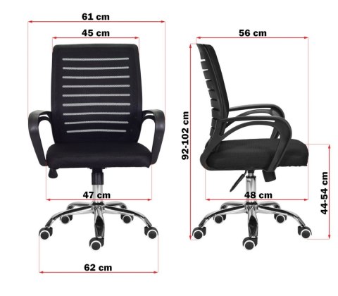 Fotel obrotowy do biurka ARNO BLACK II GATUNEK