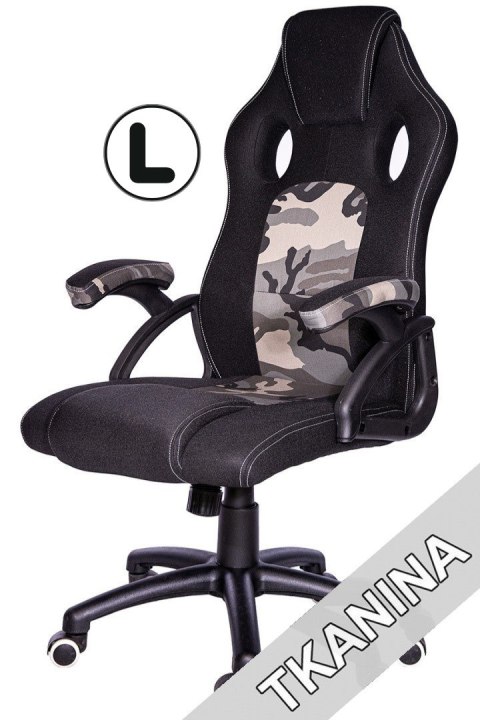 Fotel obrotowy do biurka CARRERA L ARMY FABRIC