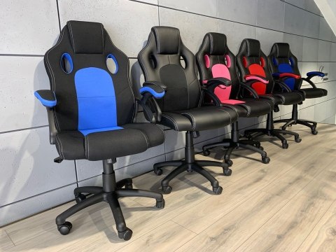 Fotel obrotowy do biurka CARRERA L BLUE FABRIC
