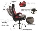 Fotel obrotowy do biurka CARRERA M ALCANTARA BLACK + PINK