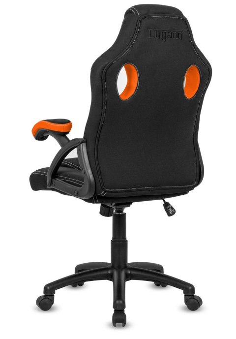 Fotel obrotowy do biurka CARRERA M ORANGE FABRIC OUTLET