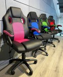 Fotel obrotowy do biurka CARRERA M PINK PU