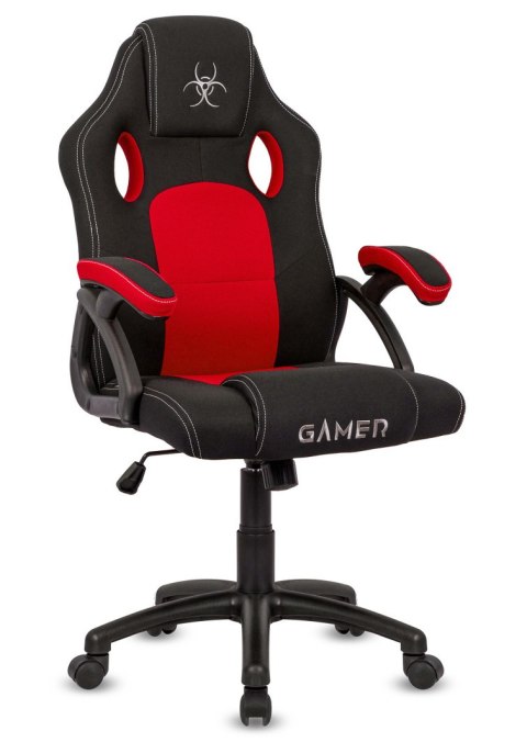 Fotel obrotowy do biurka CARRERA M RED FABRIC