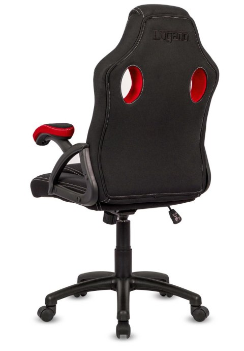 Fotel obrotowy do biurka CARRERA M RED FABRIC