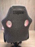 Fotel obrotowy do biurka CARRERA M STONE GREY + PINK FABRIC