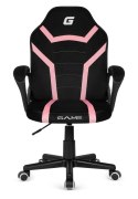 Fotel obrotowy do biurka MARIO ALCANTARA BLACK + PINK