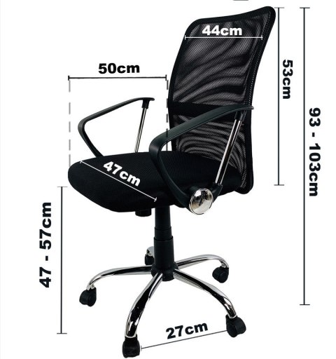 Fotel obrotowy do biurka MODENA BASIC MESH