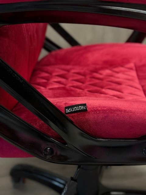 Fotel obrotowy do biurka SPIDER BURGUNDY ALCANTARA
