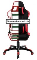 Fotel obrotowy gamingowy DESMO ALCANTARA PRO-XL