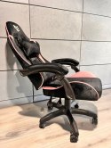 Fotel obrotowy gamingowy ENZO XL BLACK PINK ALCANTARA