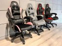 Fotel obrotowy gamingowy ENZO XL BLACK PINK ALCANTARA