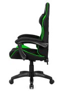 Fotel obrotowy gamingowy ENZO XL GREEN FABRIC OUTLET