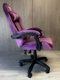 Fotel obrotowy gamingowy ENZO XL PURPLE ALCANTARA OUTLET