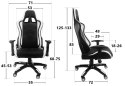 Fotel obrotowy gamingowy GTS GREY PRO-XL