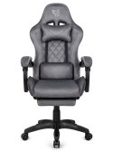Fotel obrotowy gamingowy XL POKER PRO GREY ALCANTARA