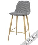 Krzesło barowe AVOLA PEPITA FABRIC hoker