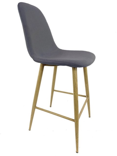 Krzesło barowe hoker AVOLA DARK GREY FABRIC