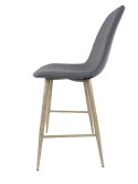 Krzesło barowe hoker AVOLA DARK GREY FABRIC