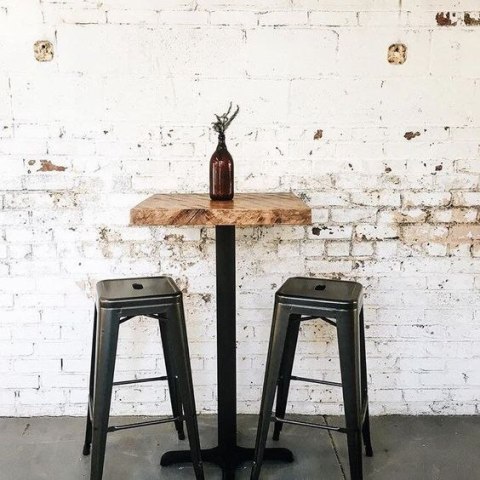 Krzesło barowe hoker BARI NERO loft