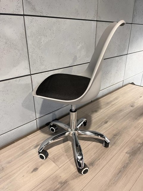 Krzesło obrotowe MONZA OFFICE GREY + BLACK FABRIC II