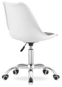 Krzesło obrotowe MONZA OFFICE WHITE + GREY FABRIC II
