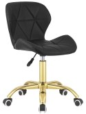 Krzesło obrotowe VASTO OFFICE PU BLACK GOLD