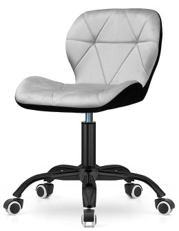 Krzesło obrotowe VASTO OFFICE VELVET BLACK + GREY SMOKE