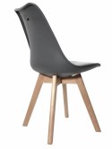 Krzesło skandynawskie MONZA DARK GREY Pro - Grey Fabric V