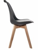 Krzesło skandynawskie MONZA DARK GREY Pro - Grey Fabric V
