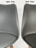 Krzesło skandynawskie MONZA DARK GREY Pro - Grey Fabric V