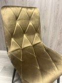 Krzesło tapicerowane BORGO VELVET BROWN