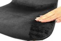 Krzesło tapicerowane CARO VELVET BLACK II GATUNEK