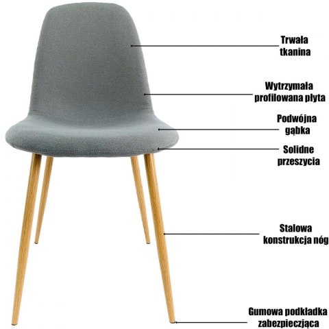 Krzesło tapicerowane GIULIA HONEY VELVET GOLD