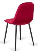 Krzesło tapicerowane GIULIA VELVET BURGUNDY