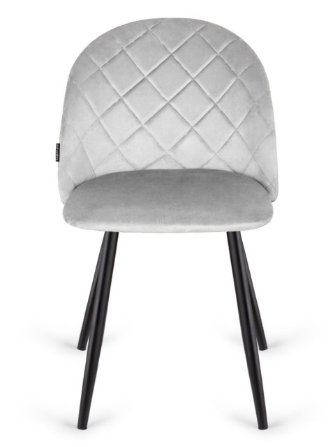 Krzesło tapicerowane GLORIA DIAMOND GREY VELVET OUTLET
