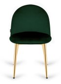 Krzesło tapicerowane GLORIA FOREST VELVET GOLD