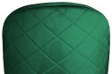 Krzesło tapicerowane GLORIA GREEN VELVET GOLD