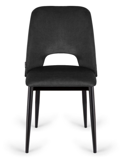 Krzesło tapicerowane GOTI BLACK VELVET II GATUNEK