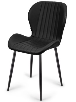 Krzesło tapicerowane MONTI BLACK PU