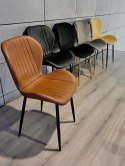 Krzesło tapicerowane MONTI BROWN PU