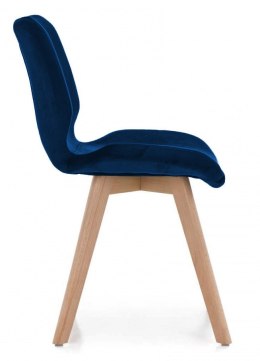 Krzesło tapicerowane SOPHIA VELVET BLUE II gatunek
