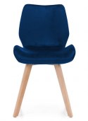 Krzesło tapicerowane SOPHIA VELVET BLUE II gatunek