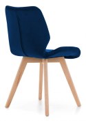 Krzesło tapicerowane SOPHIA VELVET BLUE II gatunek