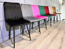 Krzesło tapicerowane SORANO VELVET BLACK