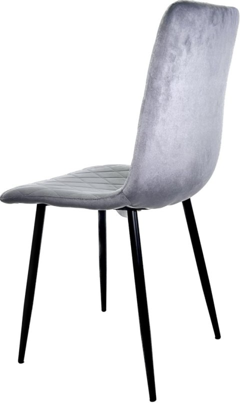 Krzesło tapicerowane SORANO VELVET DARK GREY II GATUNEK