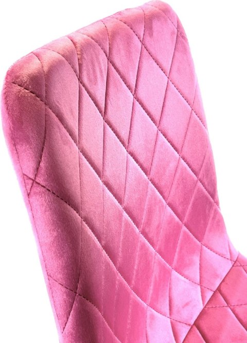 Krzesło tapicerowane SORANO VELVET PINK II GATUNEK