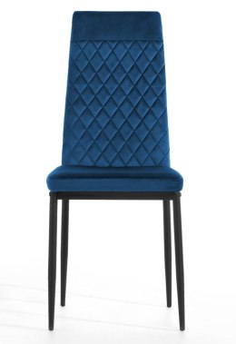 Krzesło tapicerowane VALVA CARO VELVET BLUE