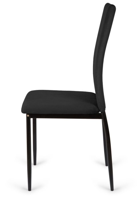 Krzesło tapicerowane VALVA DUO BLACK VELVET