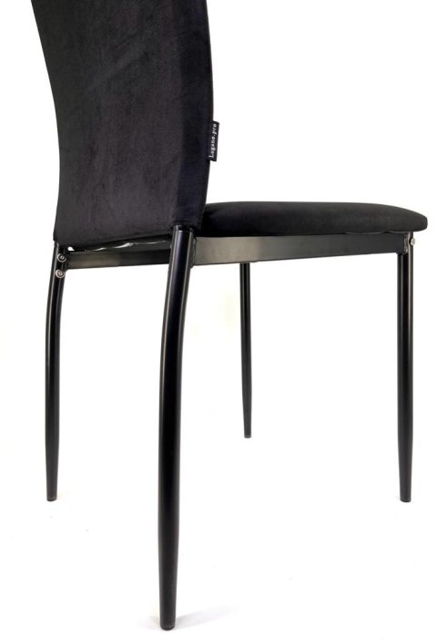 Krzesło tapicerowane VALVA DUO BLACK VELVET