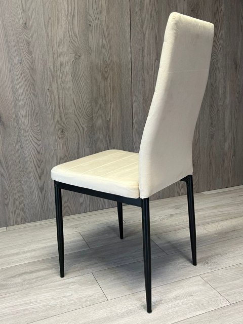 Krzesło tapicerowane VALVA LINE VELVET BEIGE